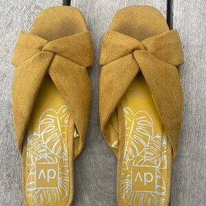 DV by Dolce Vita - Women's Mustard Color Suede Flats, size 9